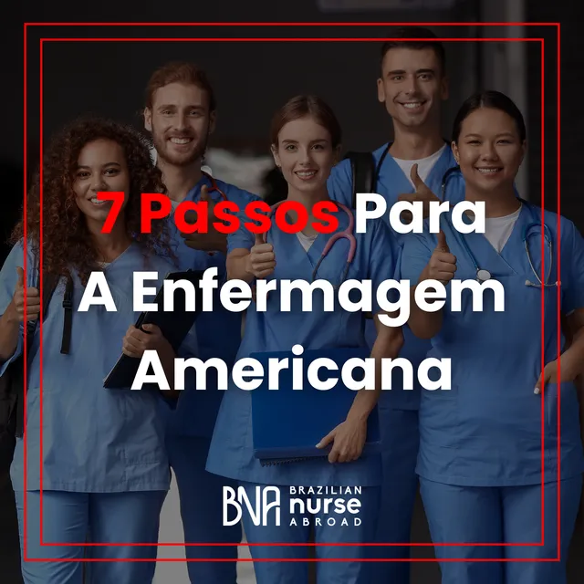 Capa do e-book 7 Passos para a Enfermagem Americana